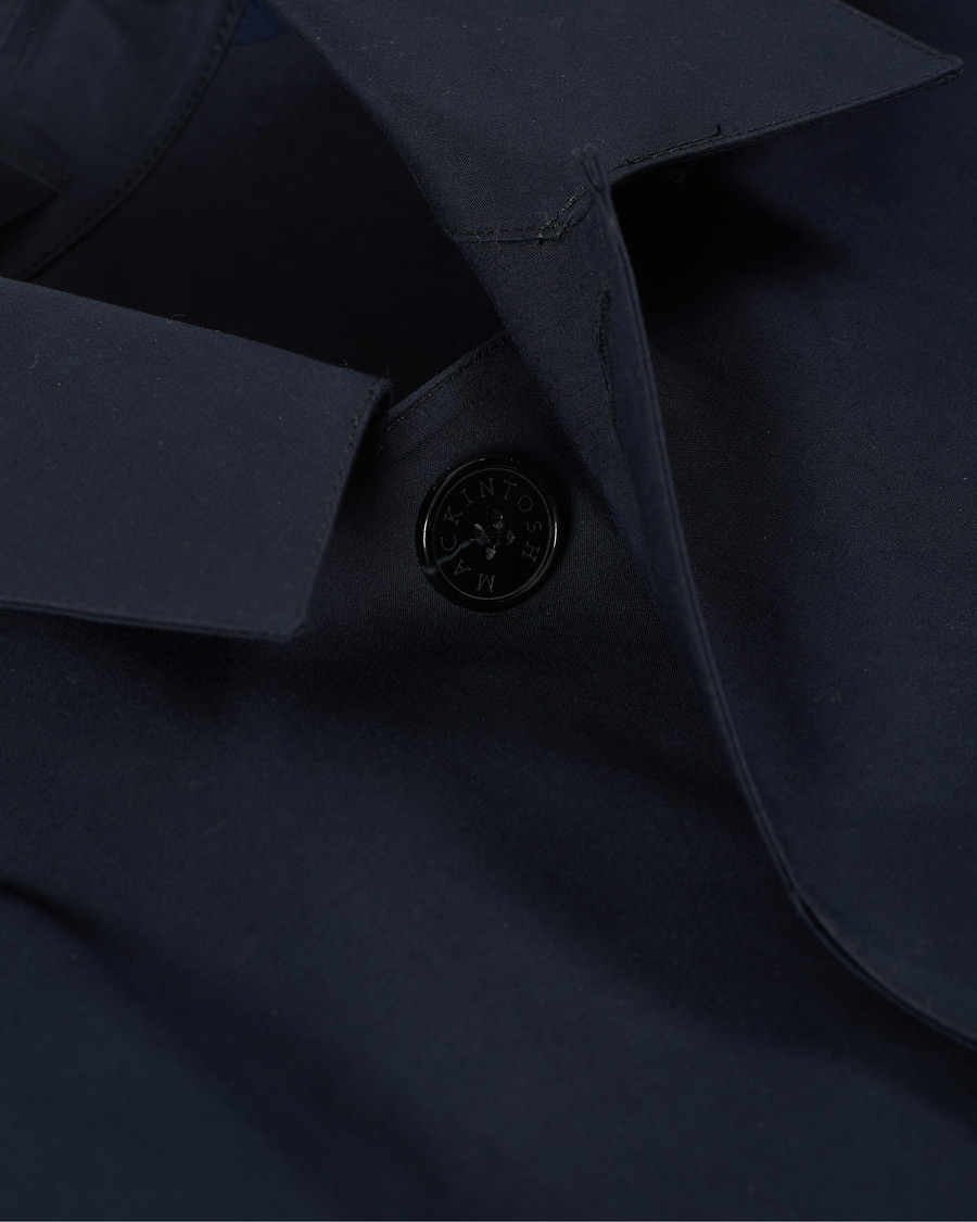Herren | Jacken | Mackintosh | Oxford Bonded Cotton Coat Navy