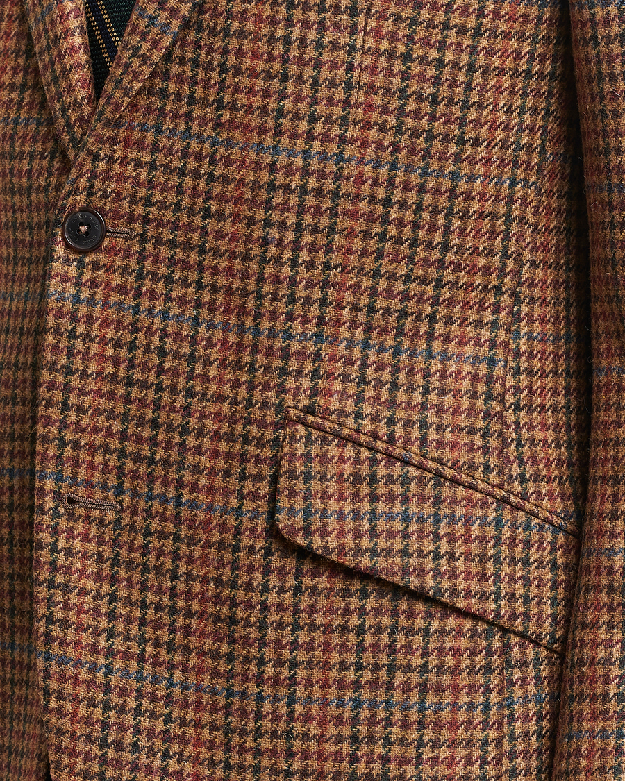 Herren | Sakkos | Walker Slater | Edward Lambswool Houndstooth Blazer Tan