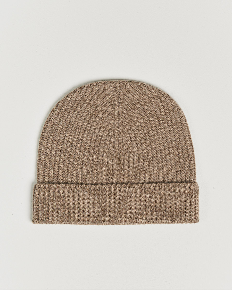 Herren | Johnstons of Elgin Cashmere Ribbed Hat Otter | Johnstons of Elgin | Cashmere Ribbed Hat Otter