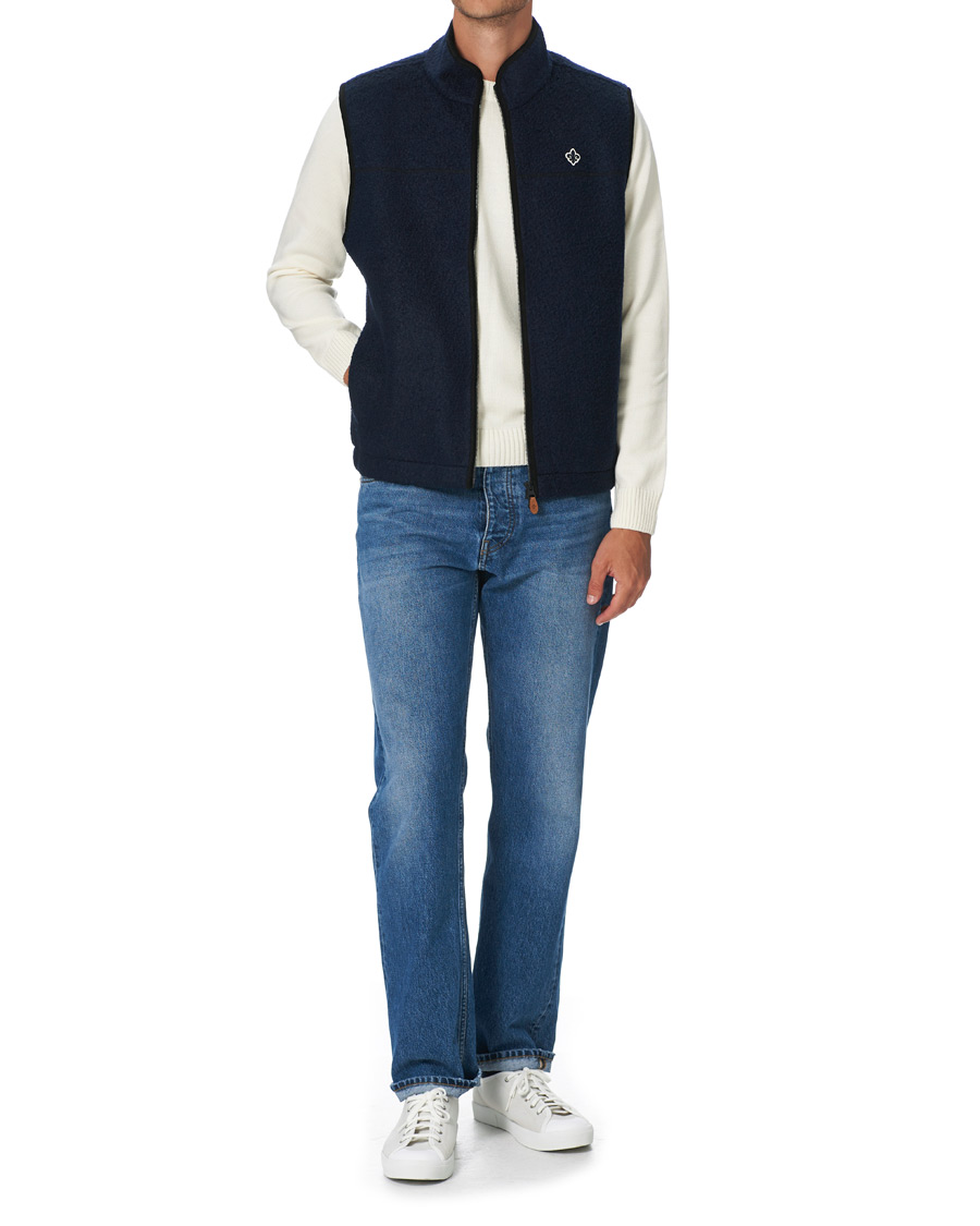 Herren | Westen | Morris | Whitfield Pile Vest Navy