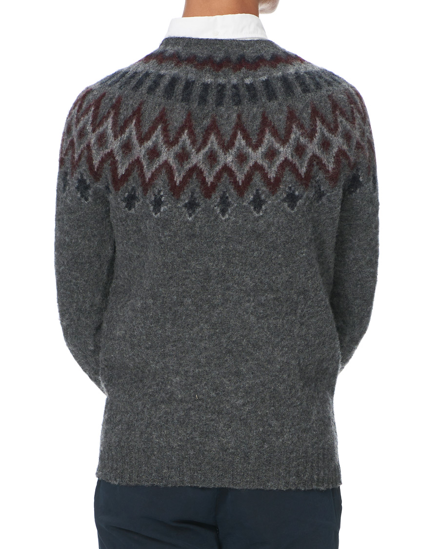 Herren | Pullover | Howlin' | Brushed Wool Fair Isle Crew Sweater Oxford
