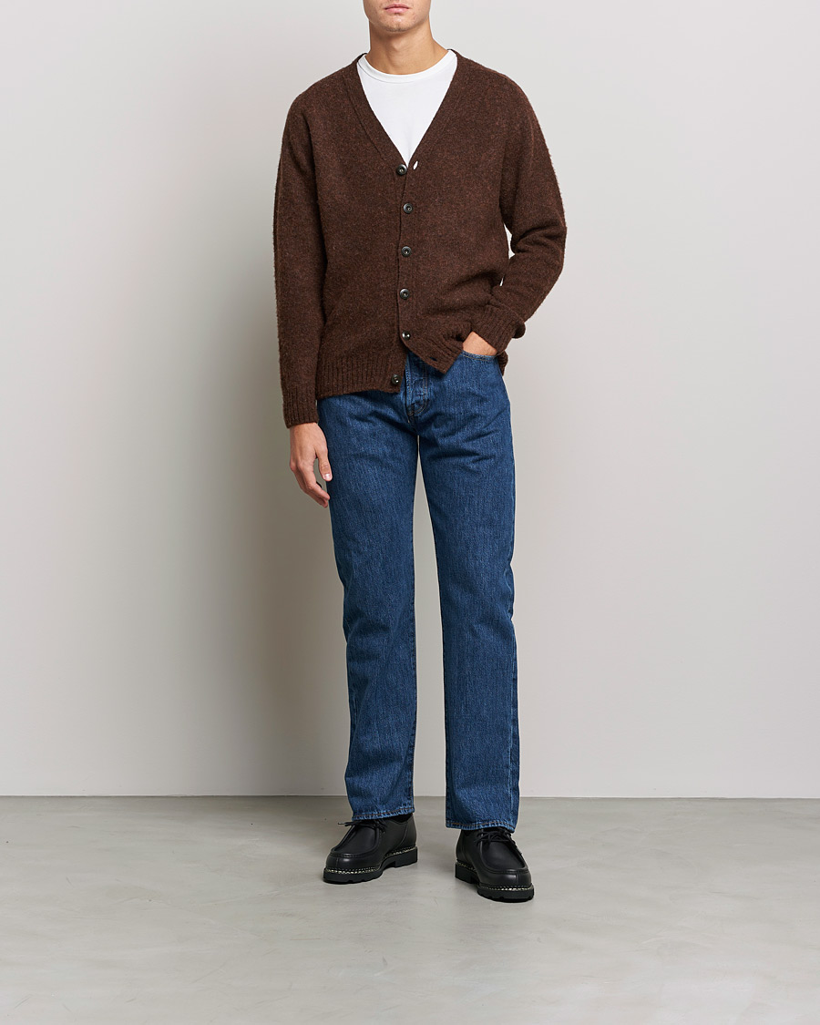 Herren | Pullover | Howlin' | Brushed Wool Cardigan Brownish