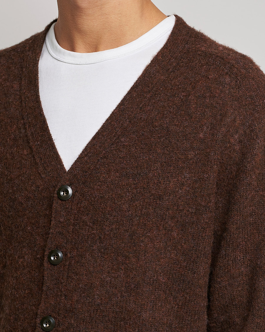 Herren | Pullover | Howlin' | Brushed Wool Cardigan Brownish