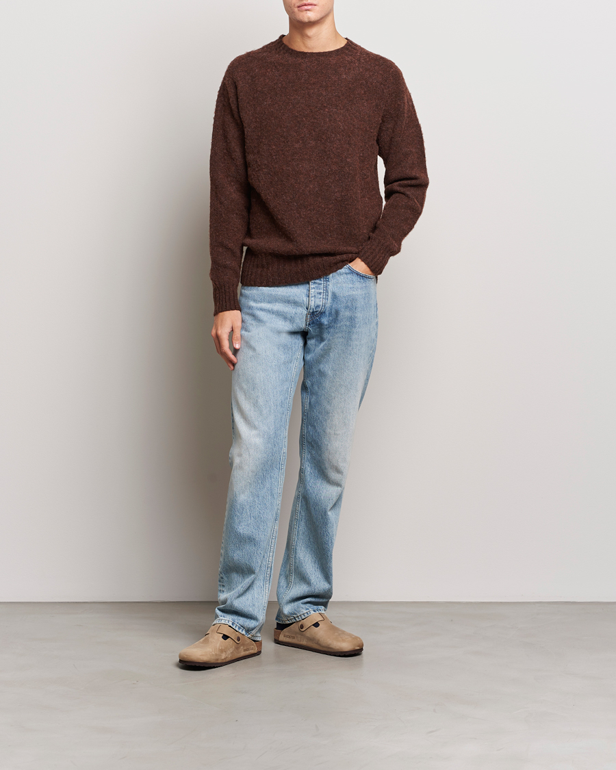 Herren | Pullover | Howlin' | Brushed Wool Sweater Brownish