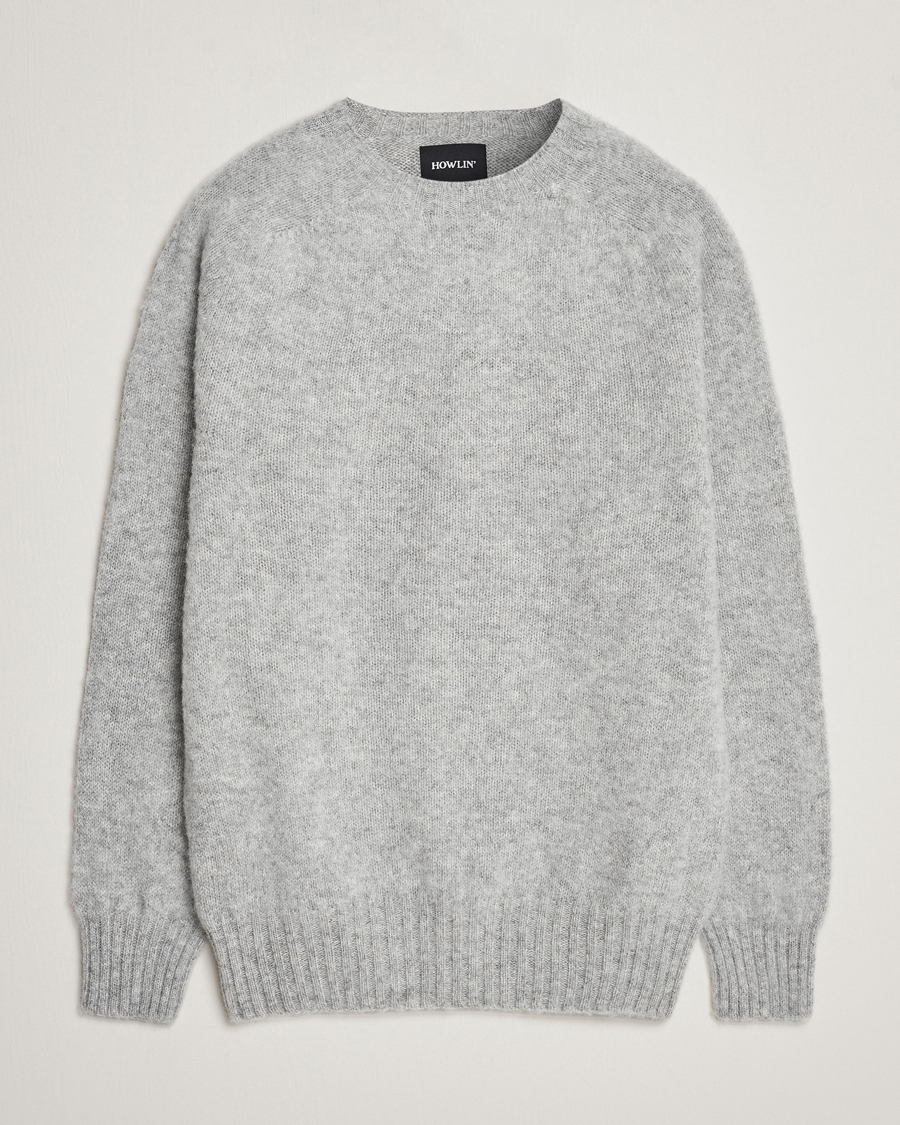 Herren | Pullover | Howlin' | Brushed Wool Sweater Silver