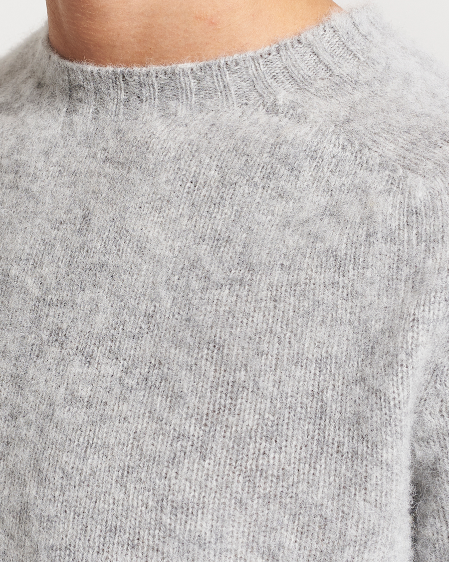 Herren | Pullover | Howlin' | Brushed Wool Sweater Silver