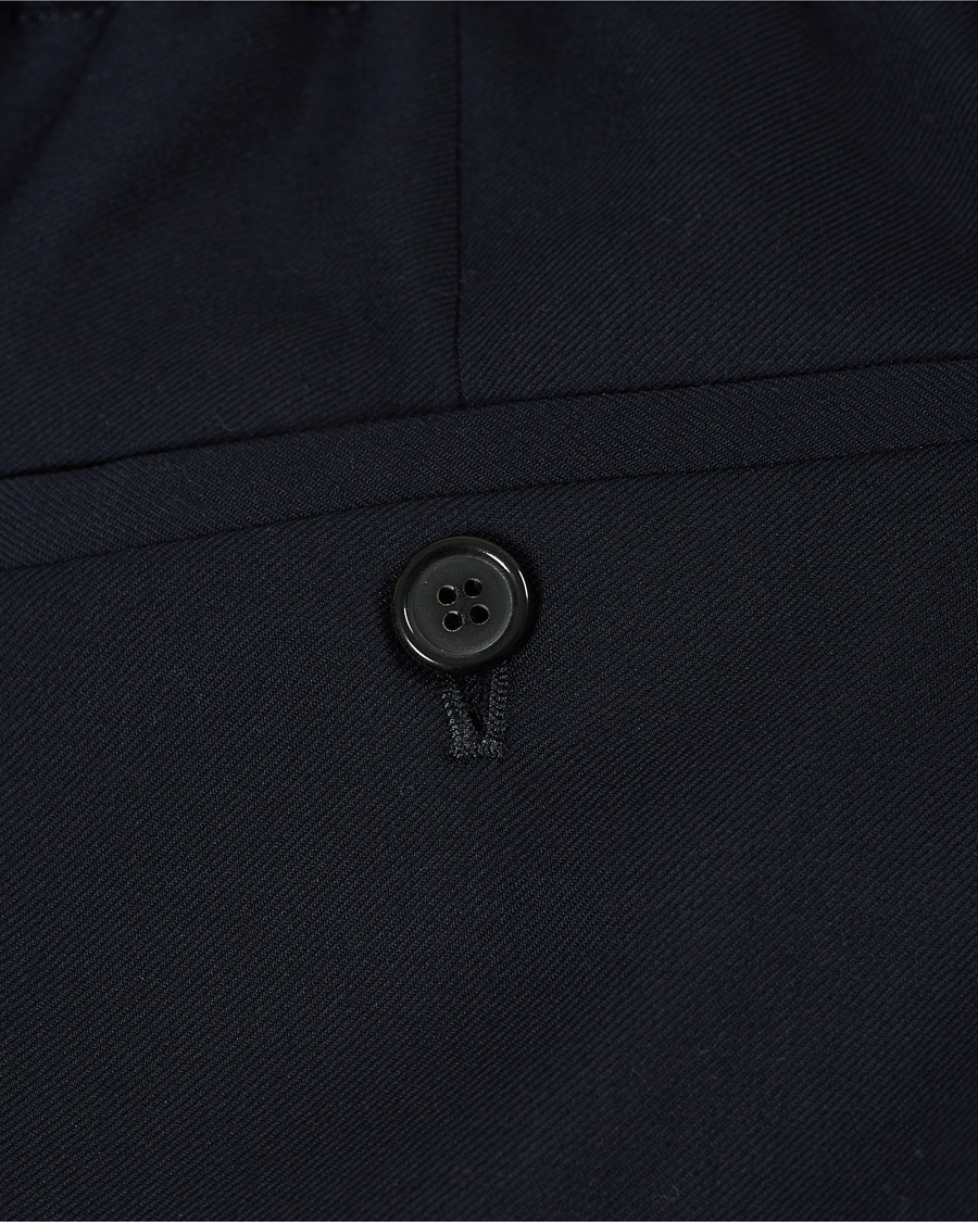 Herren | Hosen | Paul Smith | Drawstring Elastic Wool Pant Navy