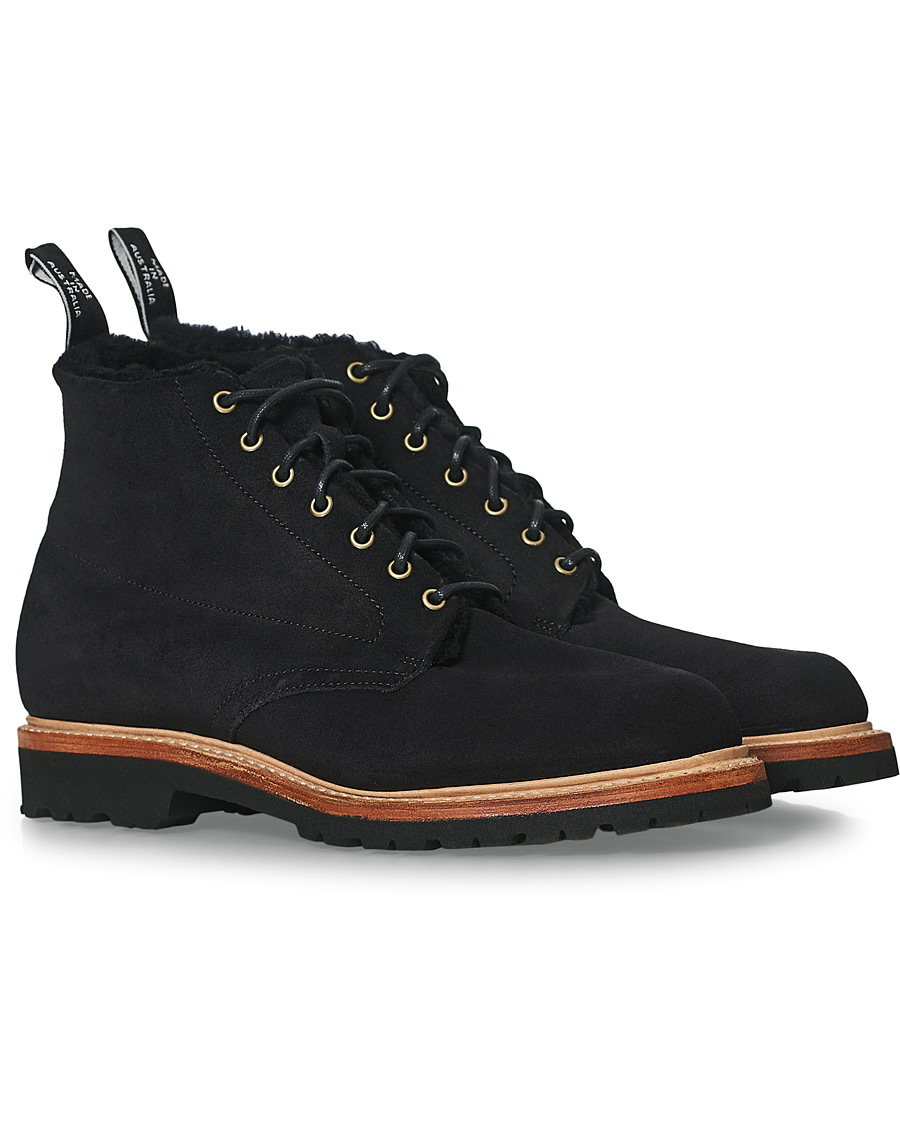 Herren | R.M.Williams Urban Rickaby Shearling Boot Nero Suede | R.M.Williams | Urban Rickaby Shearling Boot Nero Suede