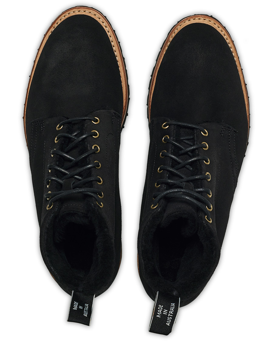 Herren | R.M.Williams Urban Rickaby Shearling Boot Nero Suede | R.M.Williams | Urban Rickaby Shearling Boot Nero Suede