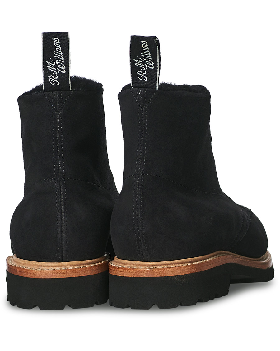 Herren | R.M.Williams Urban Rickaby Shearling Boot Nero Suede | R.M.Williams | Urban Rickaby Shearling Boot Nero Suede