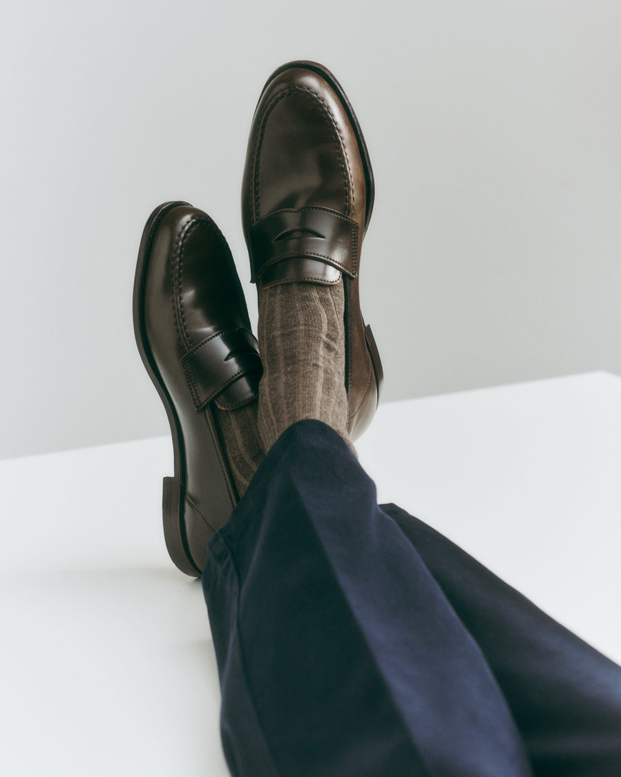 Herren | Crockett & Jones Harvard Unlined Loafer Dark Brown Cordovan | Crockett & Jones | Harvard Unlined Loafer Dark Brown Cordovan