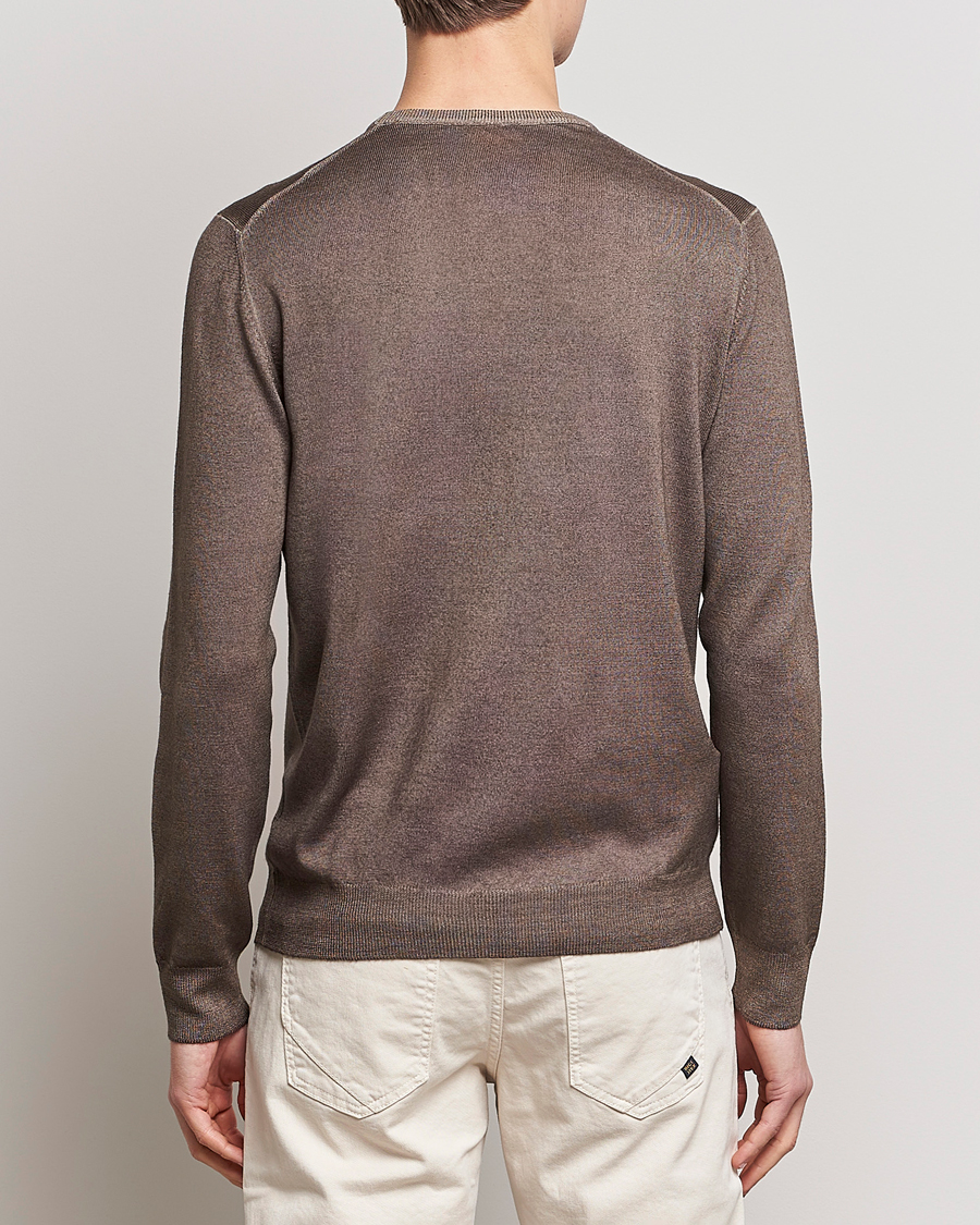 Herren | Pullover | Gran Sasso | Vintage Merino Fashion Fit Crew Neck Pullover Beige