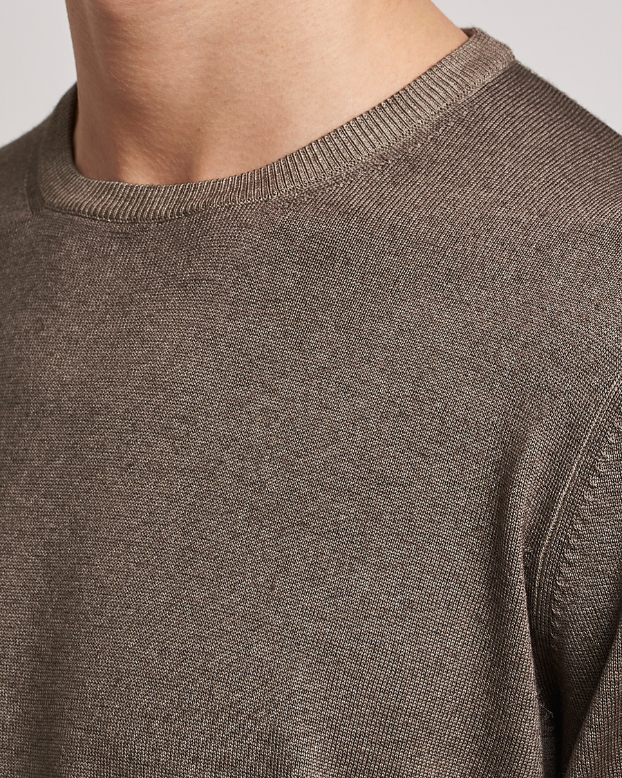 Herren | Pullover | Gran Sasso | Vintage Merino Fashion Fit Crew Neck Pullover Beige
