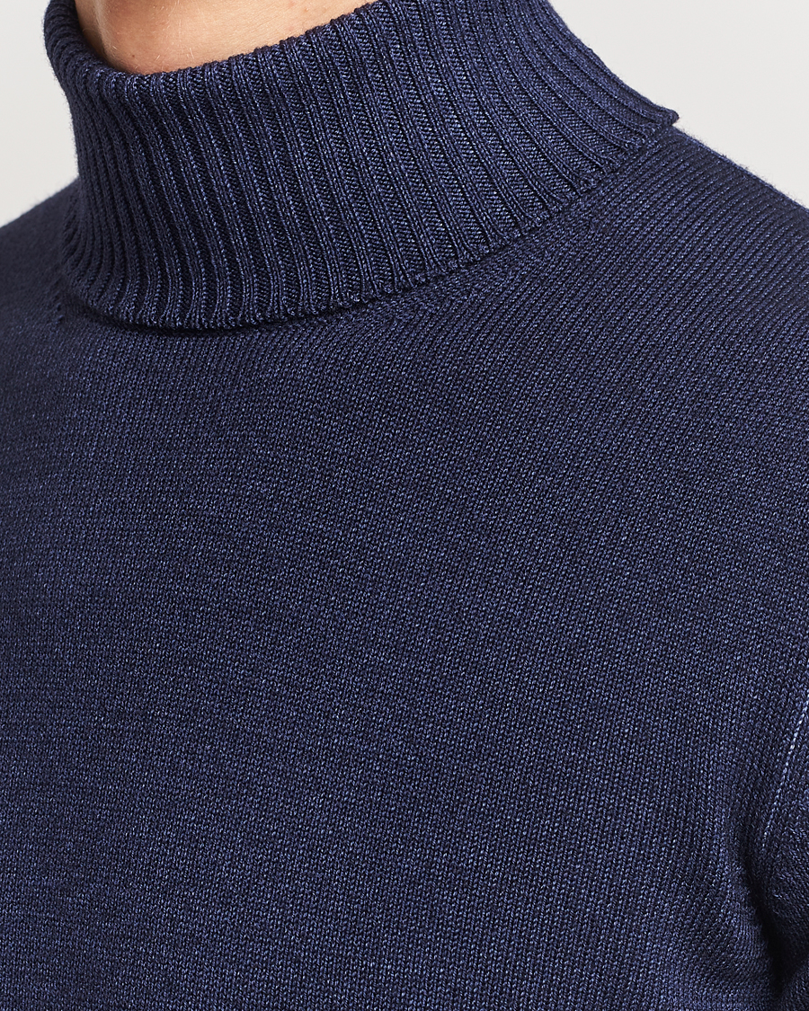 Herren | Pullover | Gran Sasso | Vintage Merino Fashion Fit Polo Navy