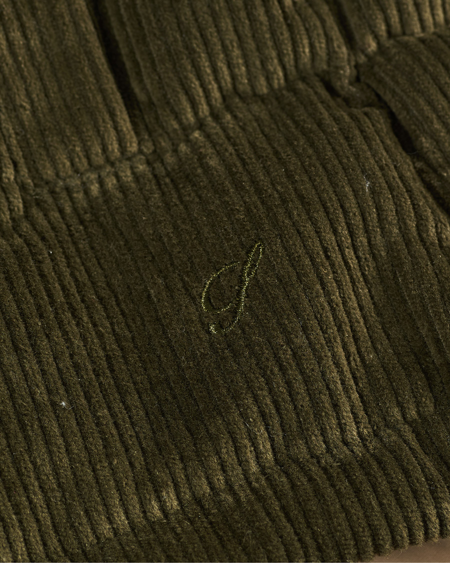 Herren | Jacken | Stenströms | Padded Corduroy Hood Vest Olive