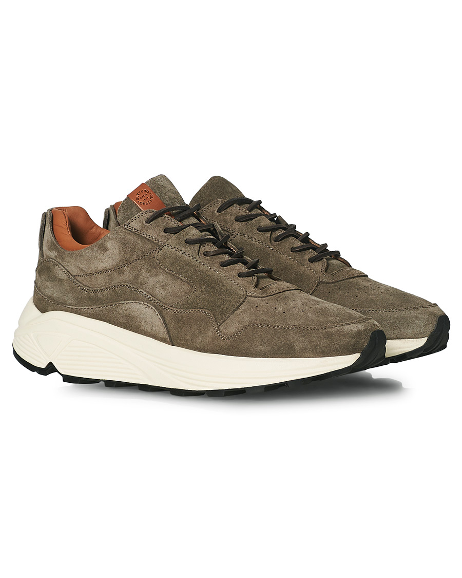 Herren | Buttero Vinci Suede Running Sneaker Taupe | Buttero | Vinci Suede Running Sneaker Taupe