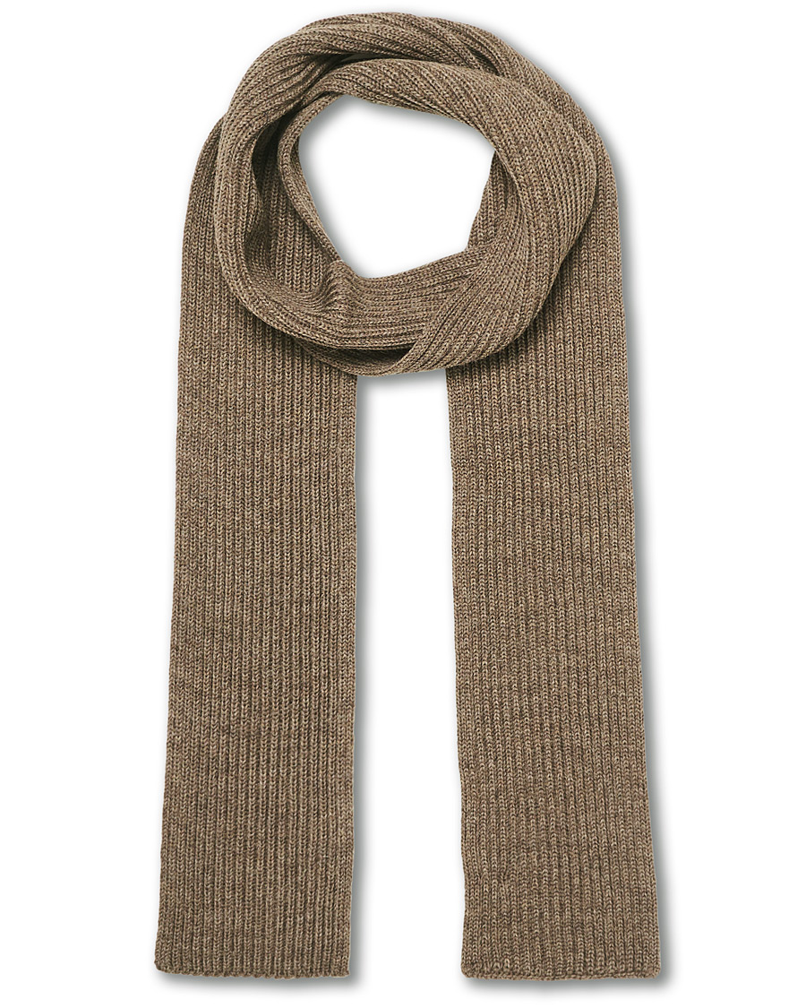 Herren | Andersen-Andersen Merino Wool Scarf Natural Taupe | Andersen-Andersen | Merino Wool Scarf Natural Taupe