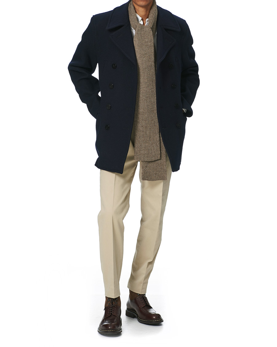 Herren | Andersen-Andersen Merino Wool Scarf Natural Taupe | Andersen-Andersen | Merino Wool Scarf Natural Taupe