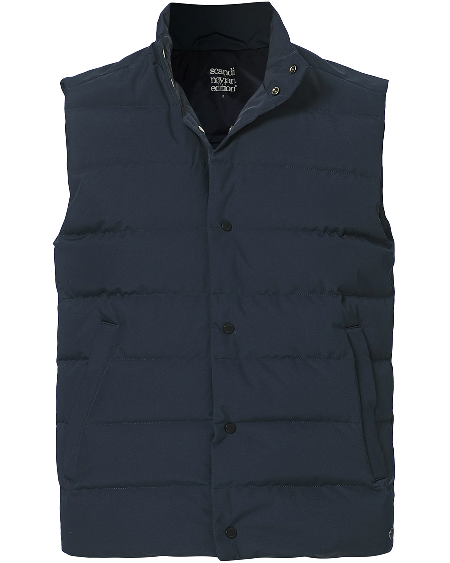 Herren | Jacken | Scandinavian Edition | Abel Down Waistcoat Midnight Blue