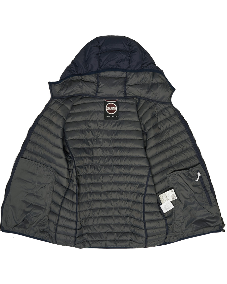 Herren | Jacken | Colmar | Repunk Lightweight Down Hooded Jacket Navy