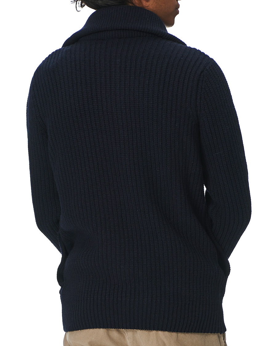 Herren | Pullover | Armor-lux | Ribbed Zip Sweater Navy