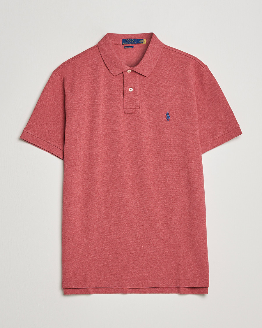 Herren | Poloshirts | Polo Ralph Lauren | Custom Slim Fit Polo Venetian Red Heather