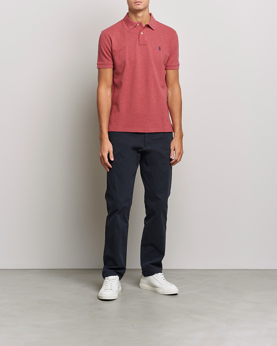 Herren | Poloshirts | Polo Ralph Lauren | Custom Slim Fit Polo Venetian Red Heather
