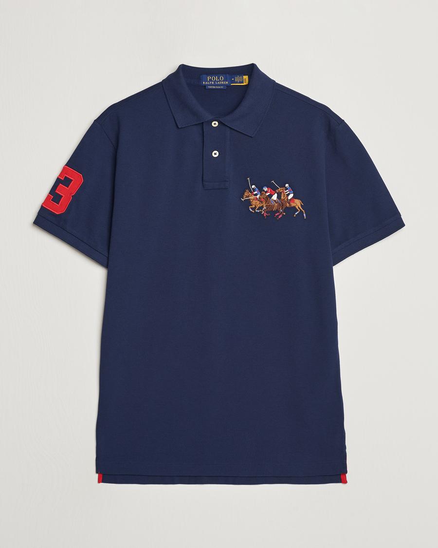 Herren | Poloshirts | Polo Ralph Lauren | Custom Slim Fit Match Club Polo Newport Navy