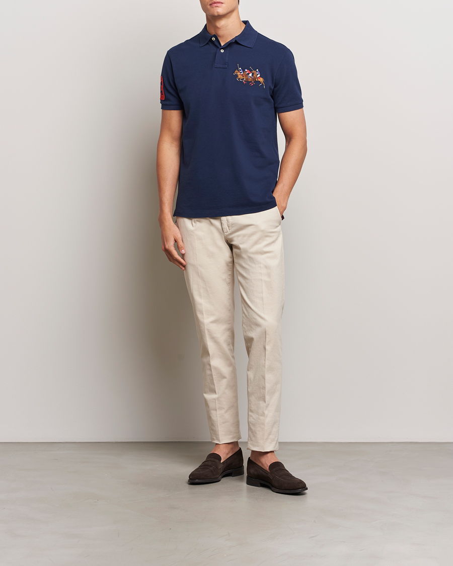 Herren | Poloshirts | Polo Ralph Lauren | Custom Slim Fit Match Club Polo Newport Navy
