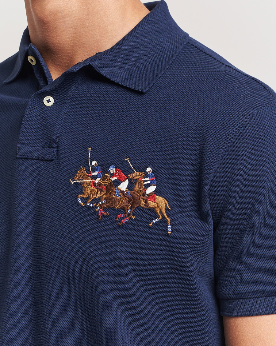 Herren | Poloshirts | Polo Ralph Lauren | Custom Slim Fit Match Club Polo Newport Navy