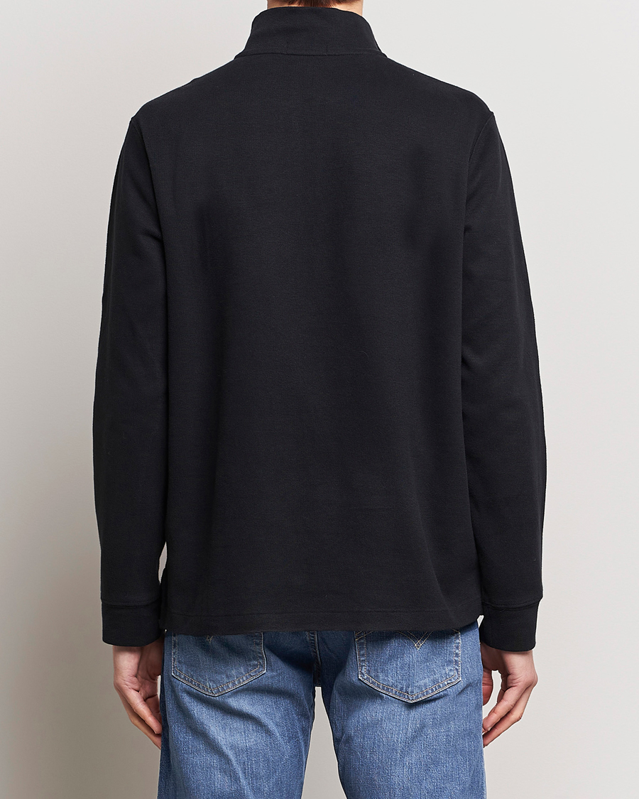 Herren | Pullover | Polo Ralph Lauren | Double Knit Jaquard Half Zip Sweater Polo Black