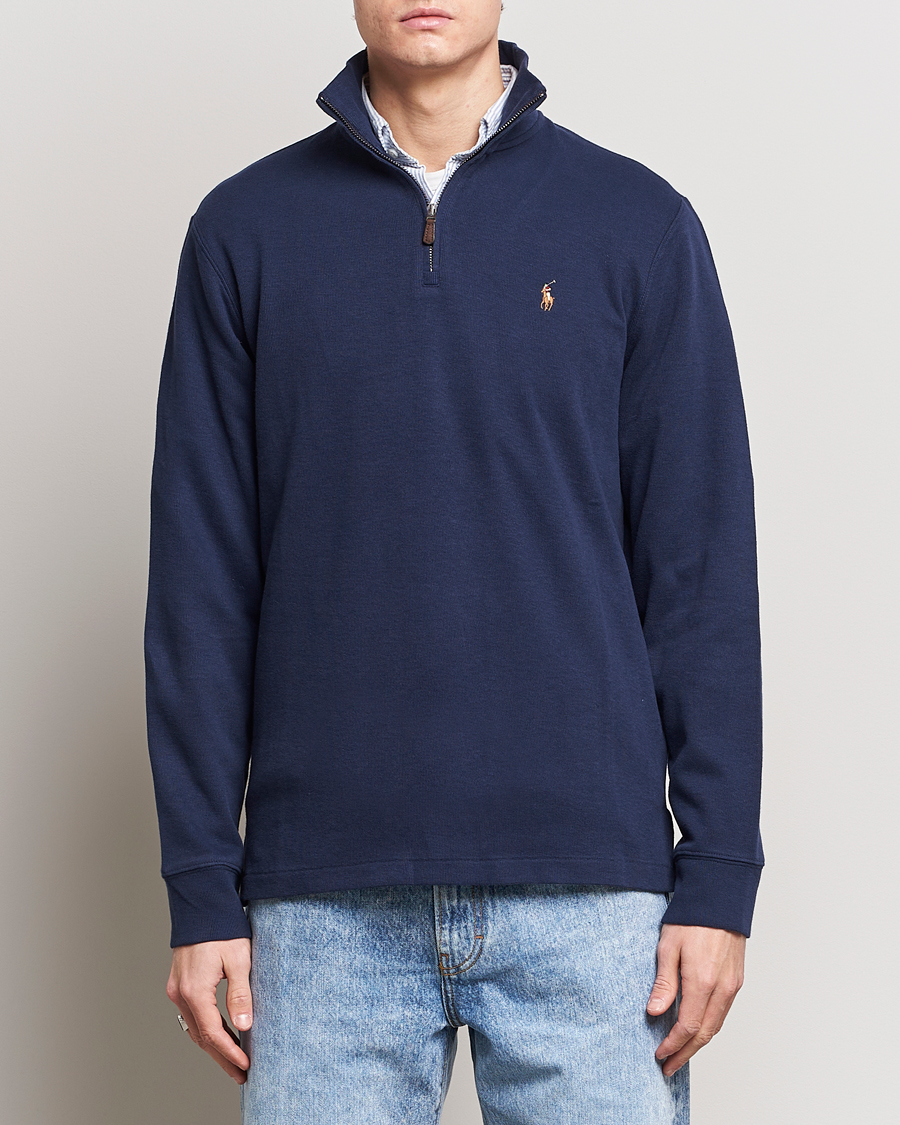 Herren | Half-zip | Polo Ralph Lauren | Double Knit Jaquard Half Zip Sweater Cruise Navy