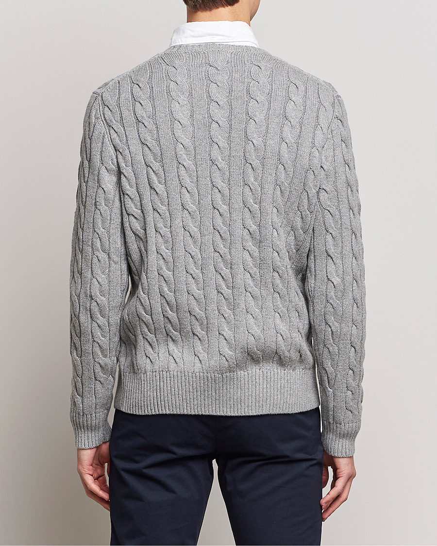 Herren | Pullover | Polo Ralph Lauren | Cotton Cable Pullover Fawn Grey Heather