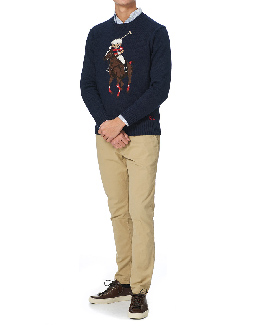 Herren | Pullover | Polo Ralph Lauren | Polo Player Bear Knitted Sweater Navy