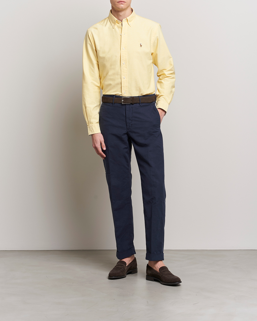 Herren | Hemden | Polo Ralph Lauren | Custom Fit Oxford Button Down Shirt Yellow