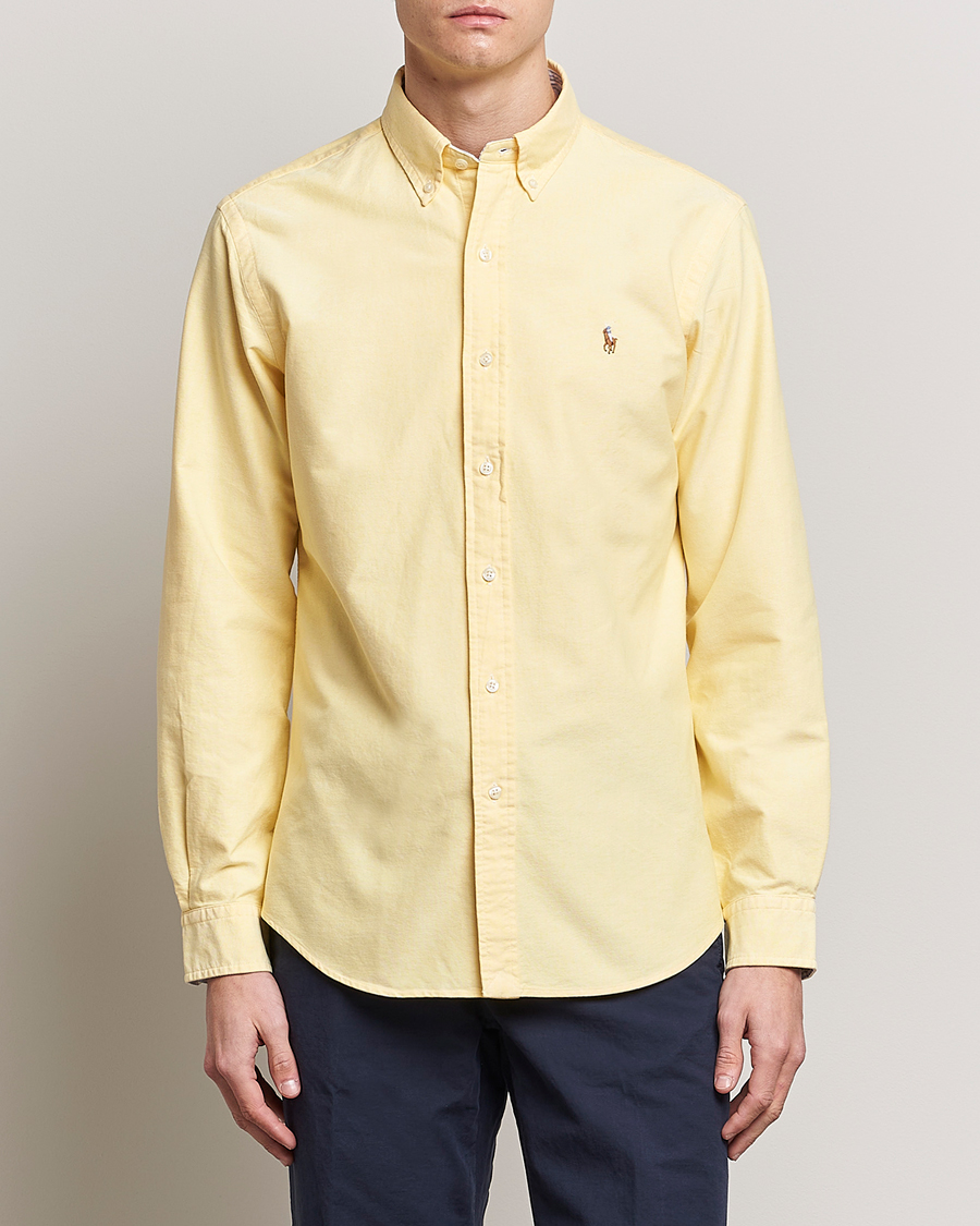 Herren | Hemden | Polo Ralph Lauren | Custom Fit Oxford Button Down Shirt Yellow