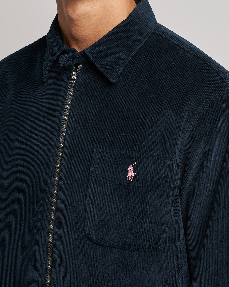 Herren | Hemden | Polo Ralph Lauren | Corduroy Full Zip Overshirt Navy