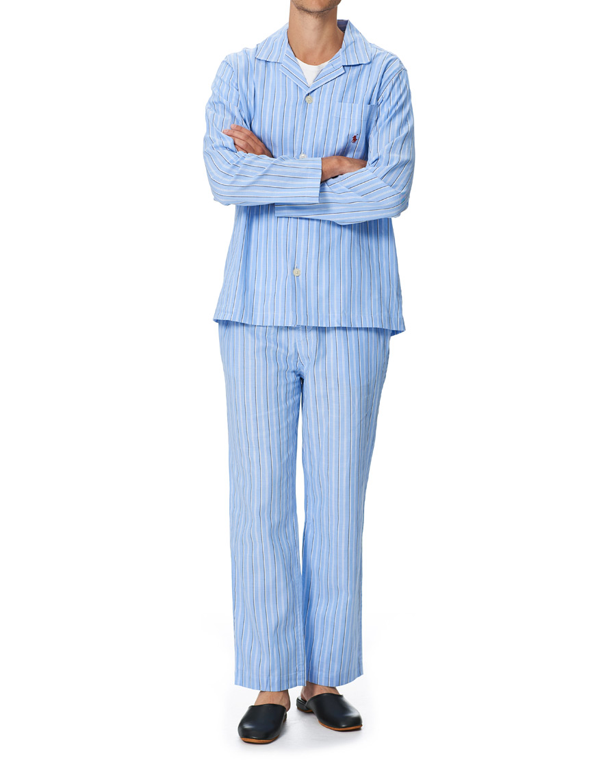 Herren | Schlafanzüge & Bademäntel | Polo Ralph Lauren | Cotton Pyjama Set Blue Stripe