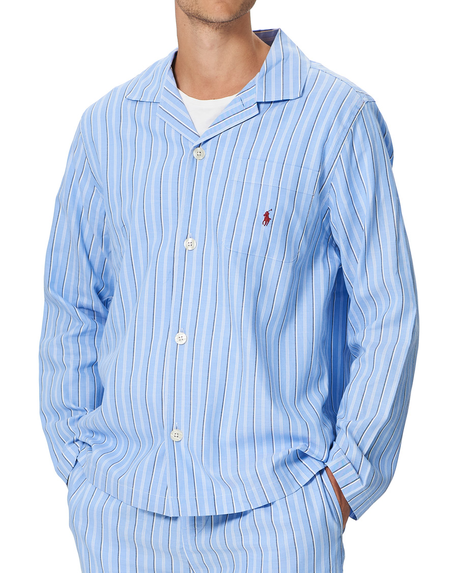 Herren | Schlafanzüge & Bademäntel | Polo Ralph Lauren | Cotton Pyjama Set Blue Stripe
