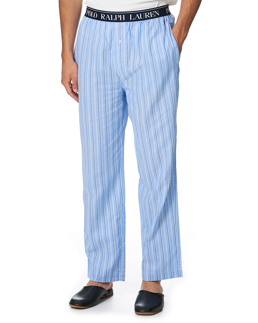 Herren | Schlafanzüge & Bademäntel | Polo Ralph Lauren | Cotton Pyjama Set Blue Stripe