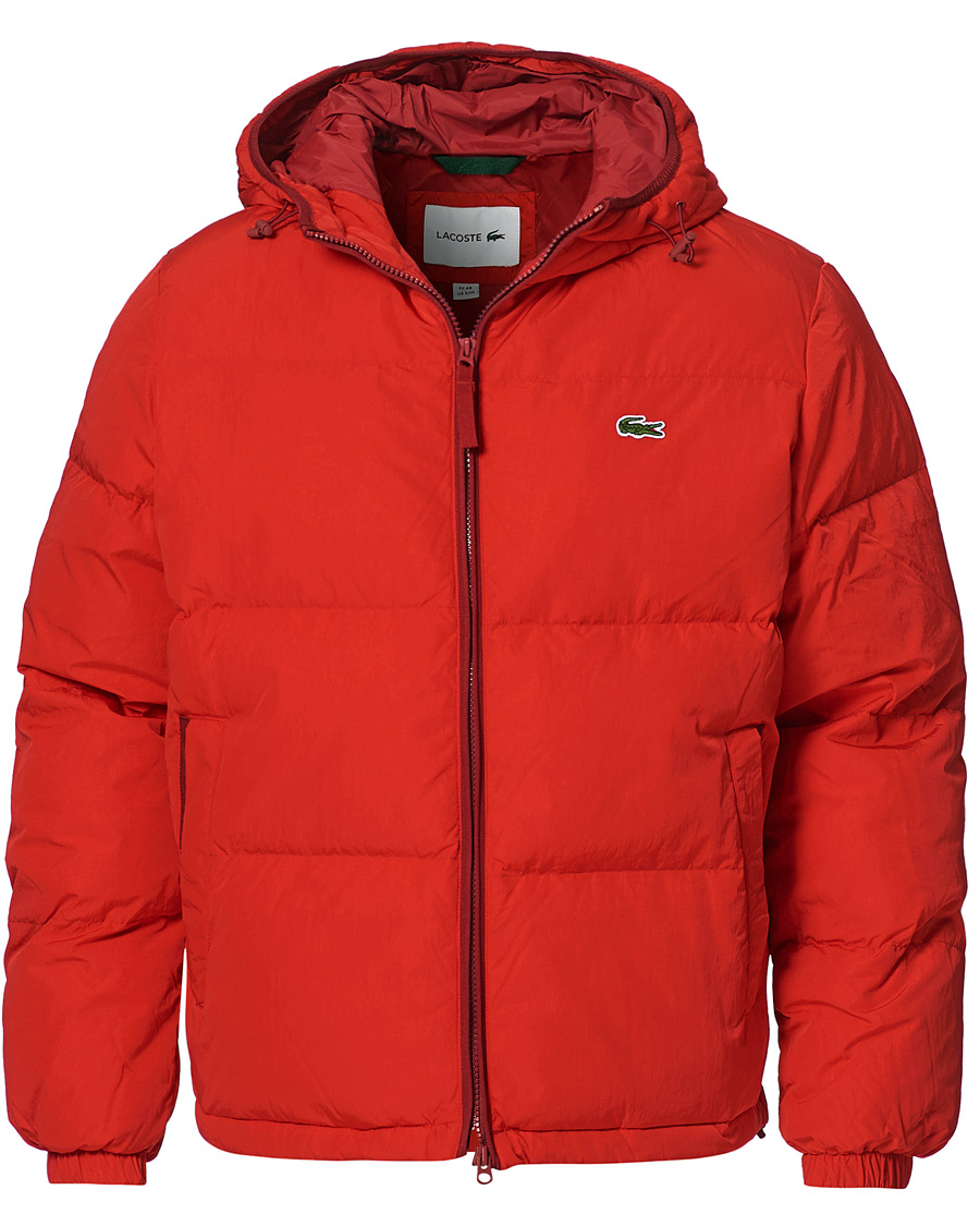 Herren | Jacken | Lacoste | Down Hooded Jacket Red