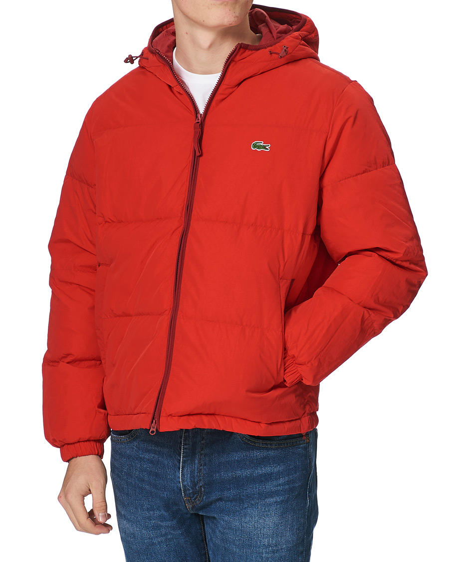 Herren | Jacken | Lacoste | Down Hooded Jacket Red