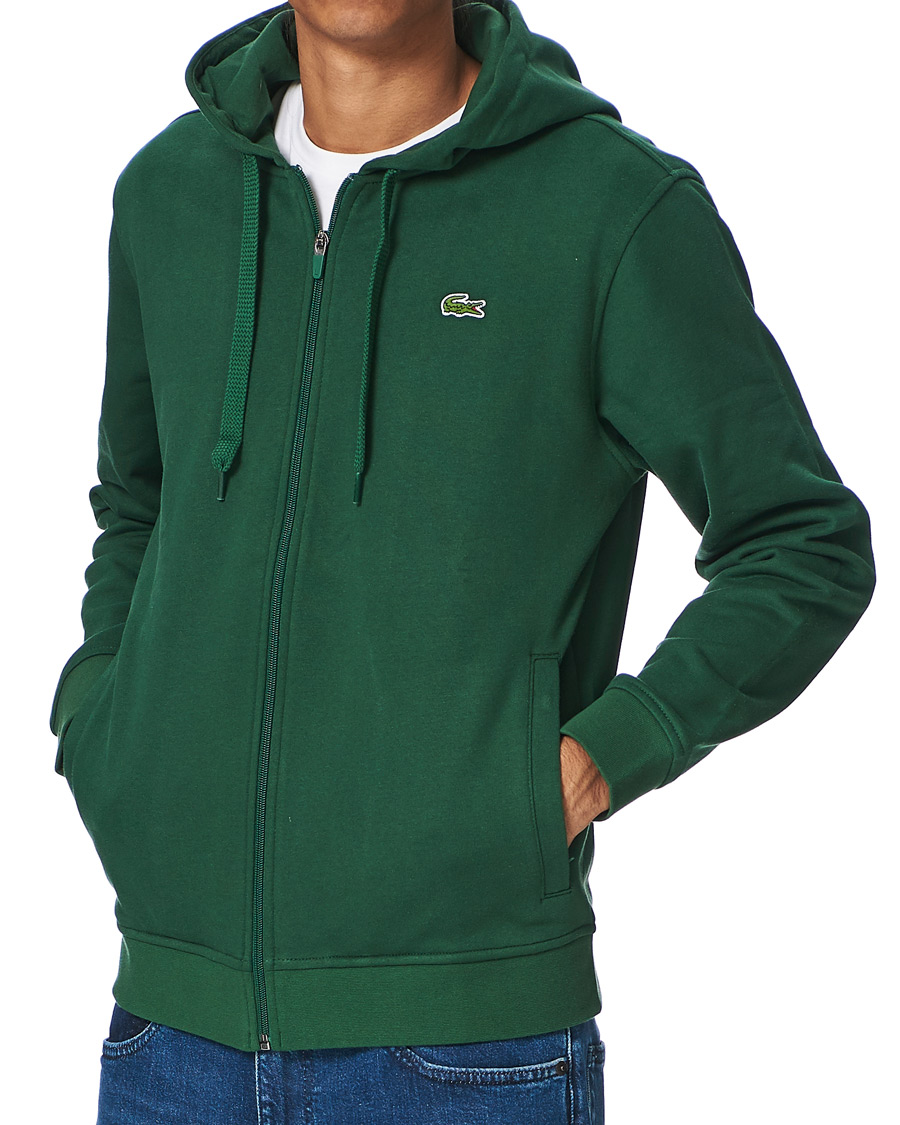 Herren | Pullover | Lacoste | Full Zip Hood Vert Green