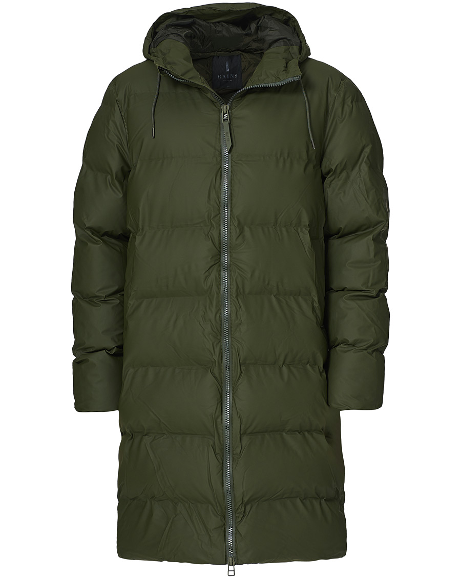 Herren | Jacken | RAINS | Waterproof Long Puffer Jacket Green
