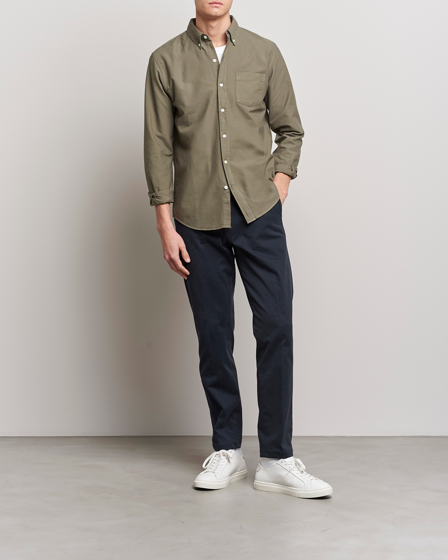 Herren | Hemden | Colorful Standard | Classic Organic Oxford Button Down Shirt Dusty Olive