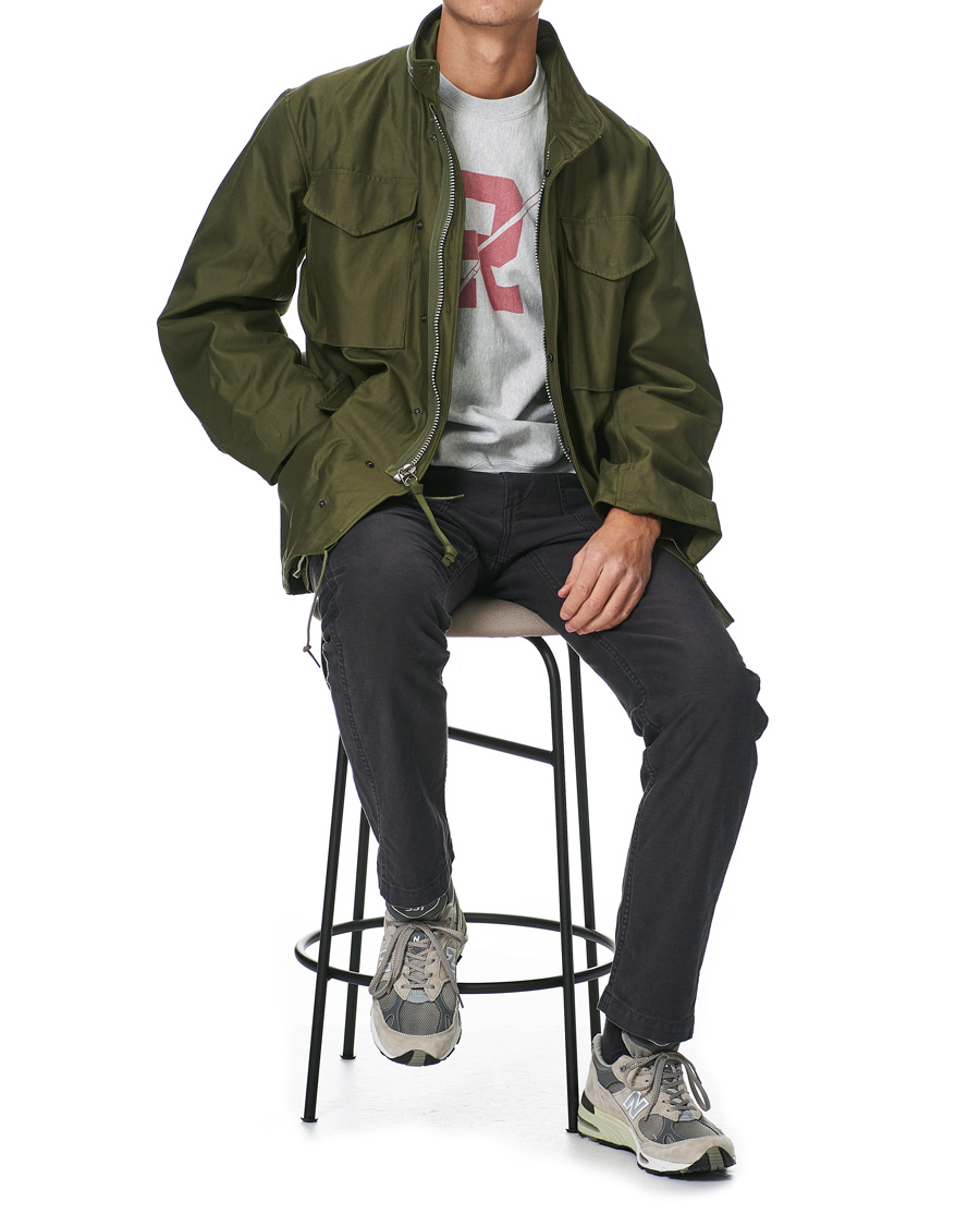 Herren | Hosen | orSlow | Slim Fit Original Sateen Fatigue Pants Black