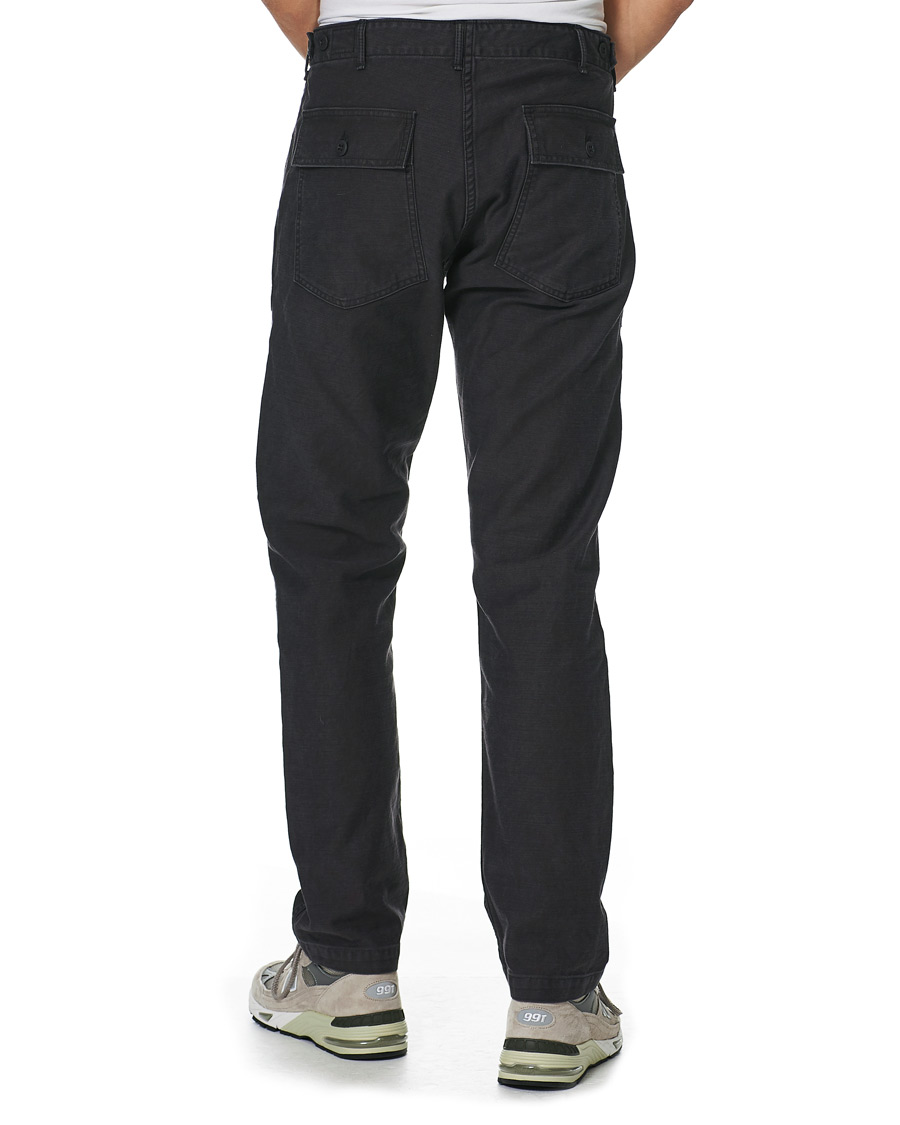 Herren | Hosen | orSlow | Slim Fit Original Sateen Fatigue Pants Black