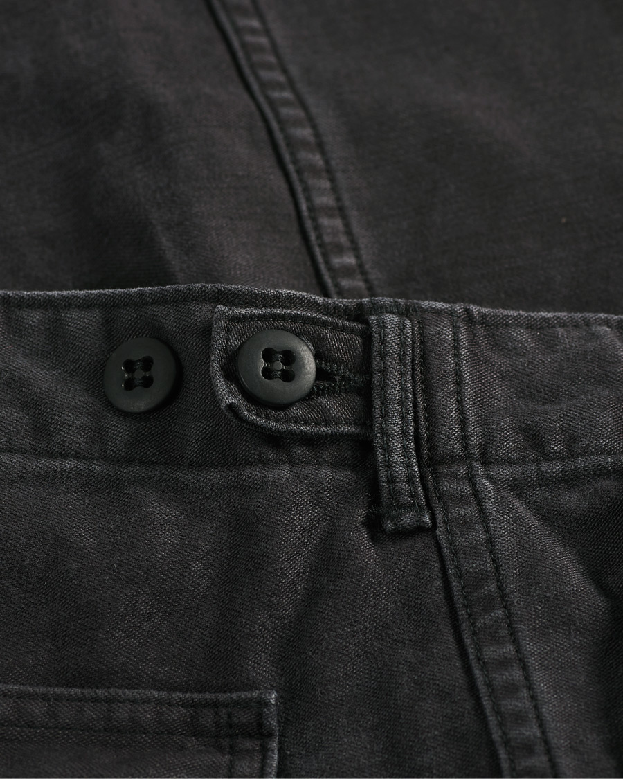 Herren | Hosen | orSlow | Slim Fit Original Sateen Fatigue Pants Black