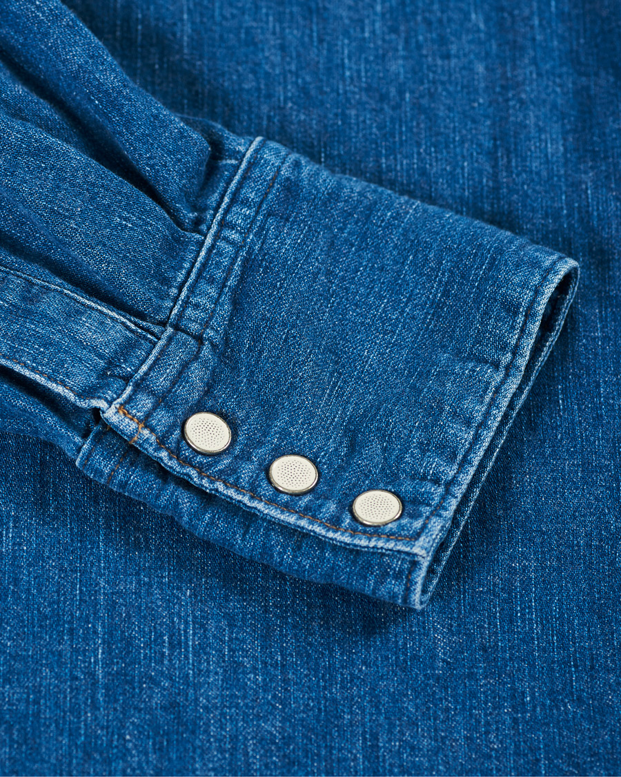 Herren | Hemden | orSlow | Denim Western Shirt Washed Indigo