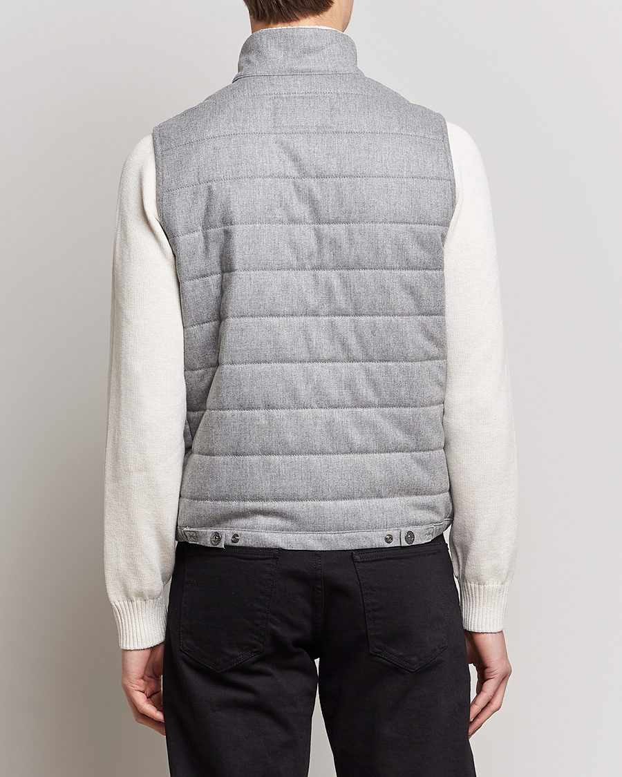 Herren | Jacken | Oscar Jacobson | Liner EVO Flannel Waistcoat Light Grey